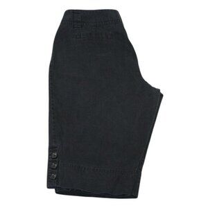 Rafaella Womans Plus Size 18W Black 100% Cotton Capris Pant